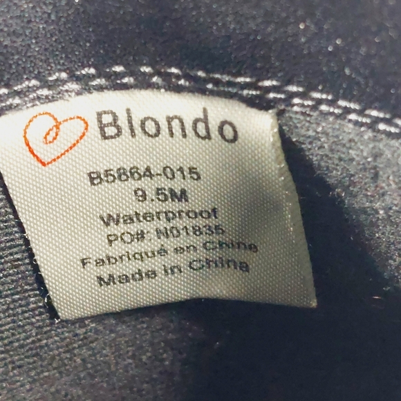 Blondo Rapha Black Suede Waterproof Zip Up Ankle Boots C1004 - Picture 10 of 11